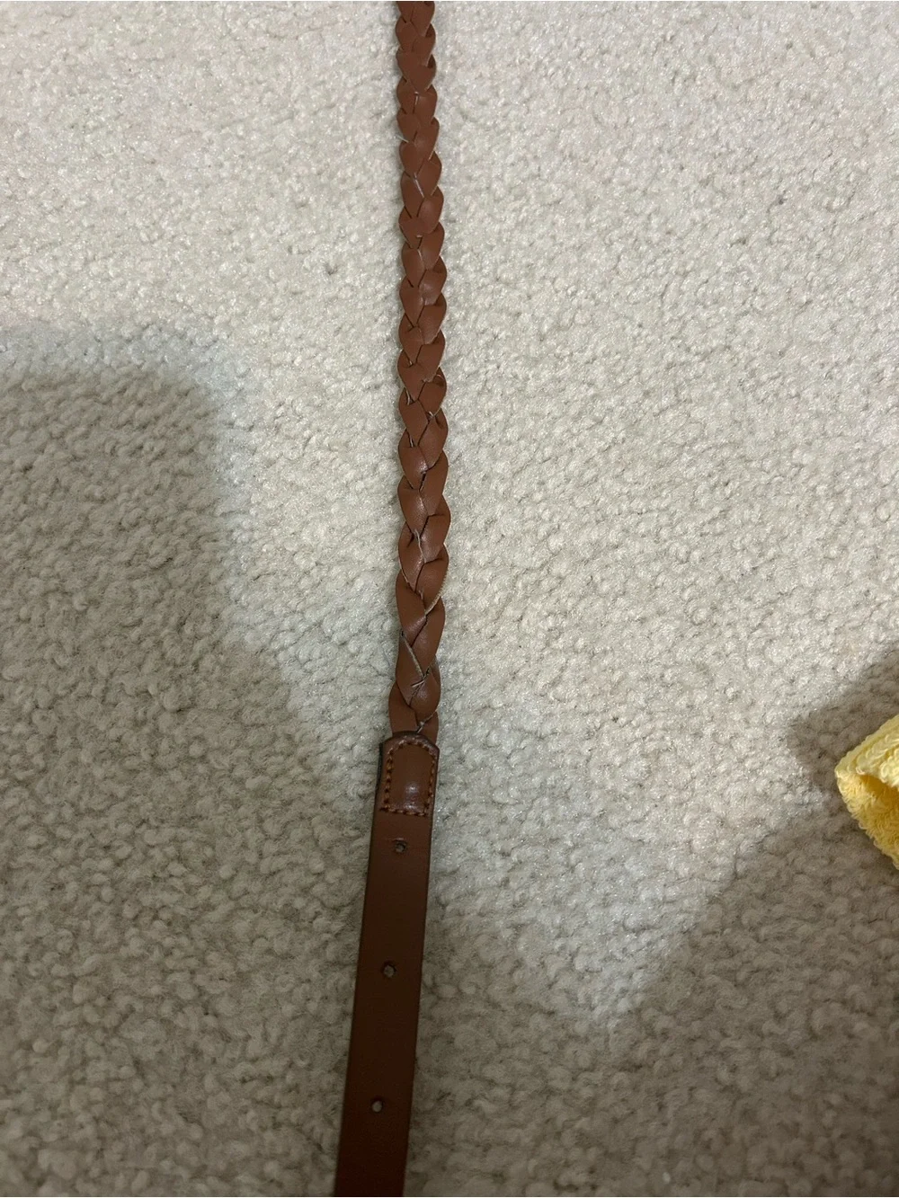 Braided Brown Leather Belt